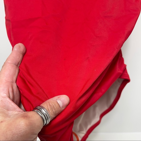 NWT Joe Fresh one piece red swimsuit padded sz L - Picture 8 of 8